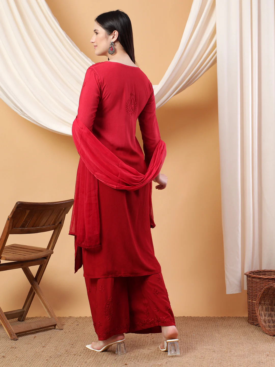 Meher Chikankari Ombre Rayon Co-ord Set