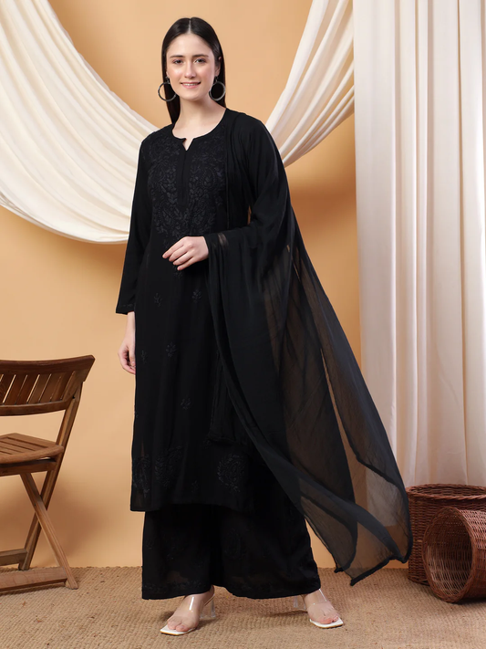 Meher Chikankari Ombre Rayon Co-ord Set