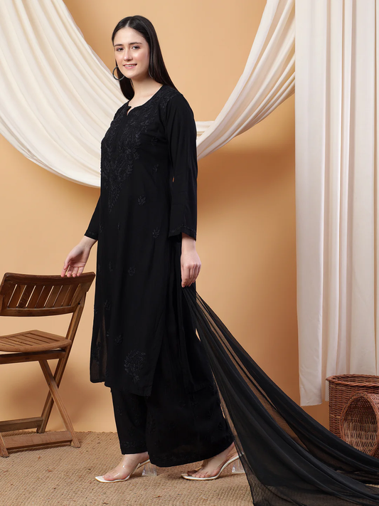 Meher Chikankari Ombre Rayon Co-ord Set