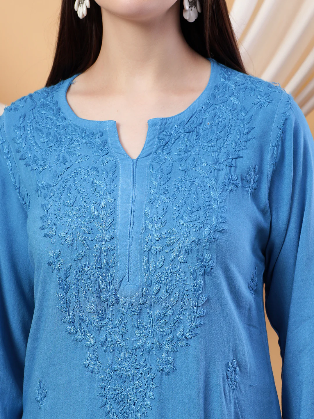 Meher Chikankari Ombre Rayon Co-ord Set