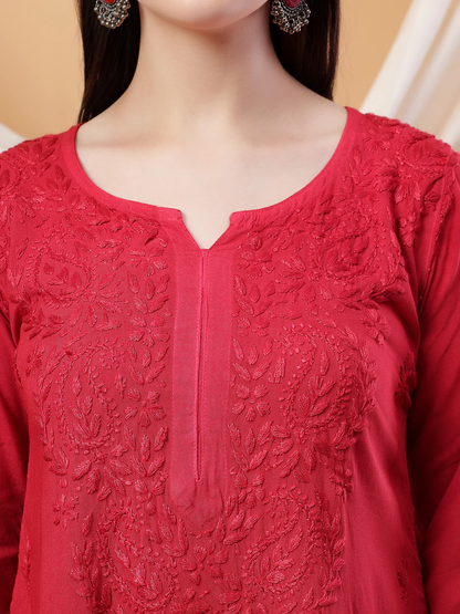 Meher Chikankari Ombre Rayon Co-ord Set