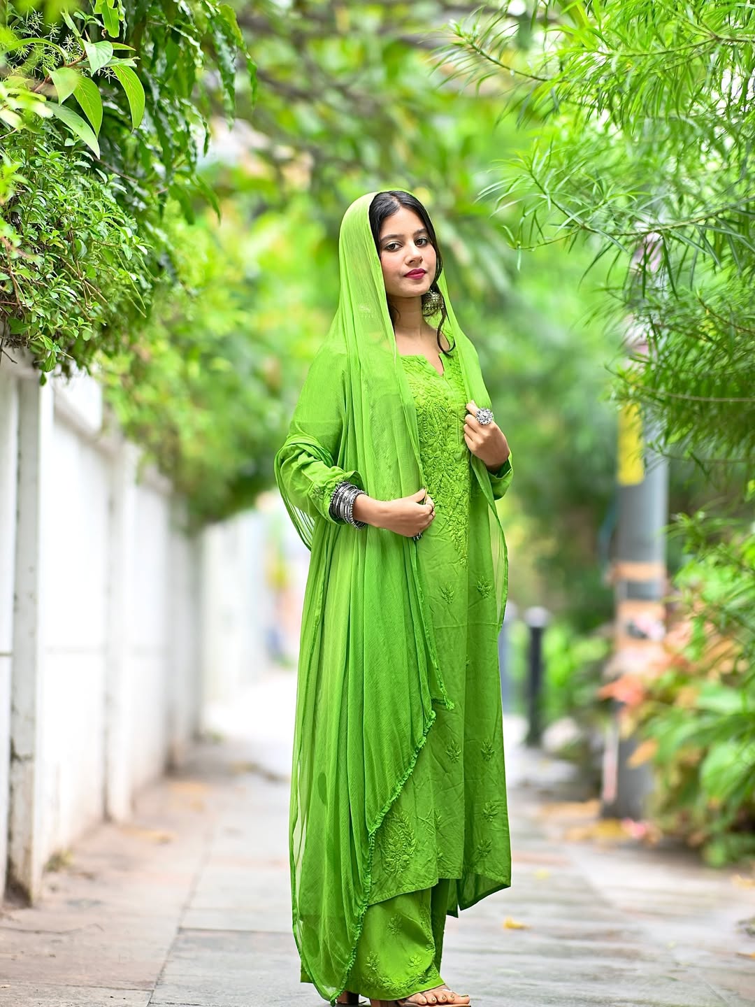 Chikankari Ryon Cotton Ombre Dyed 3pc Suit in 7 Beautiful colors