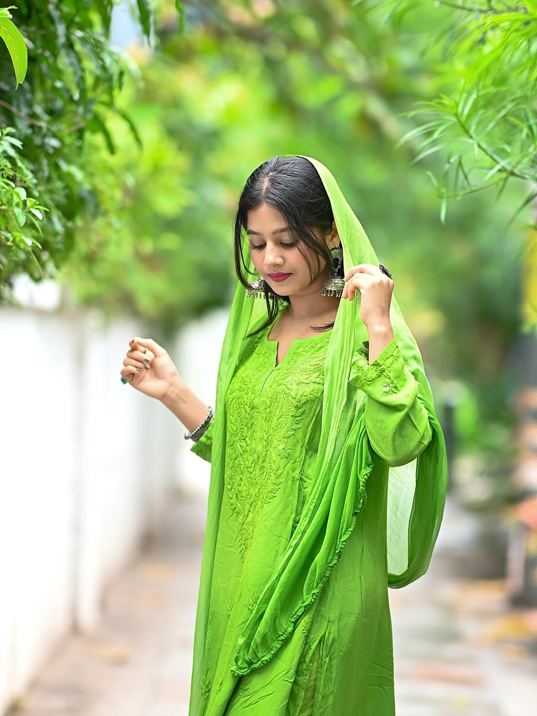 Chikankari Ryon Cotton Ombre Dyed 3pc Suit in 7 Beautiful colors