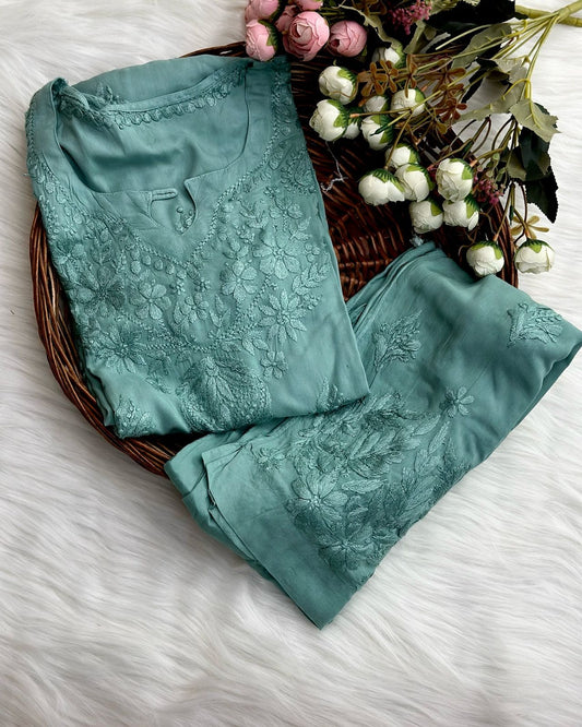 Premium Mauve Dye Modal And Pant Set