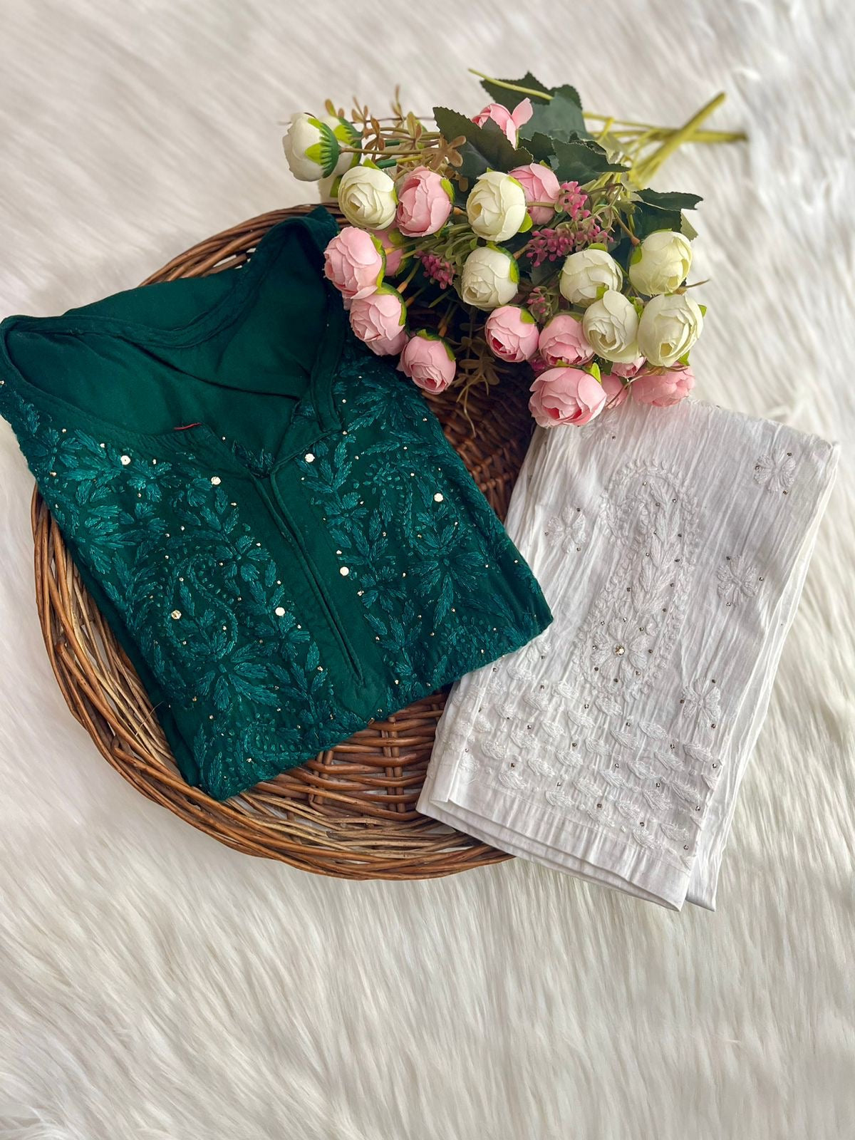 Ryon Mukaish Kurta & Pant Set